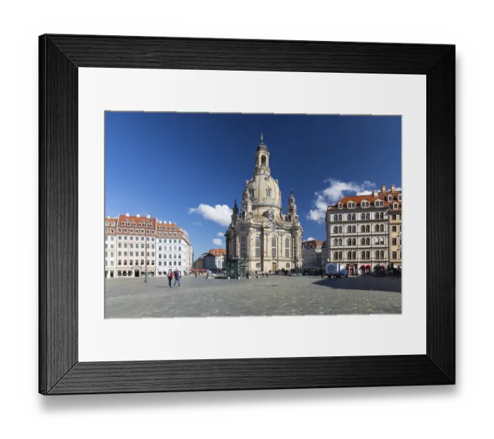 Framed Print : Church of Our Lady and Neumarkt in Dresden