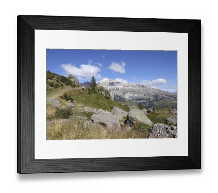 Framed Print : View from Padonkamm to Sella