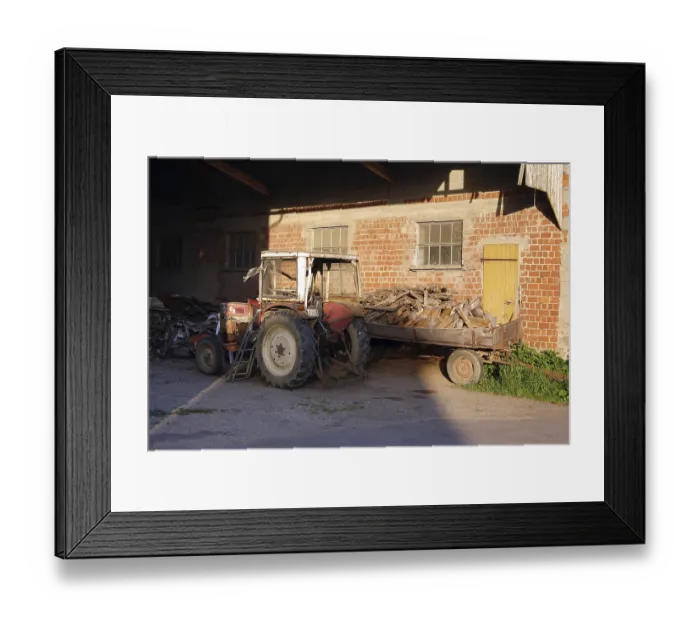 Framed Print : Old tractor