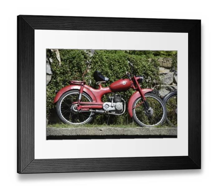 Framed Print : Old motorcycle
