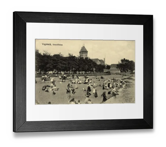 Framed Print : Historical postcard around 1900