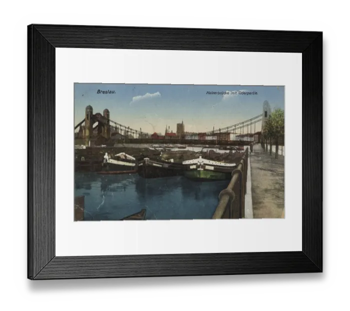 Framed Print : Historical postcard around 1900