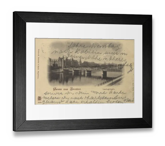 Framed Print : Historical postcard around 1900