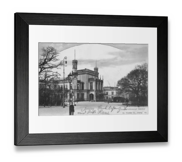 Framed Print : Historical postcard around 1900