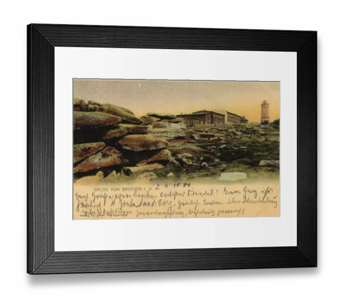 Framed Print : Historical postcard around 1900