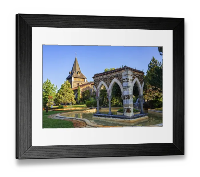 Framed Print : View at sunrise at Pontenx-les-Forges, France Framed Print : View at sunrise at Pontenx-les-Forges, France