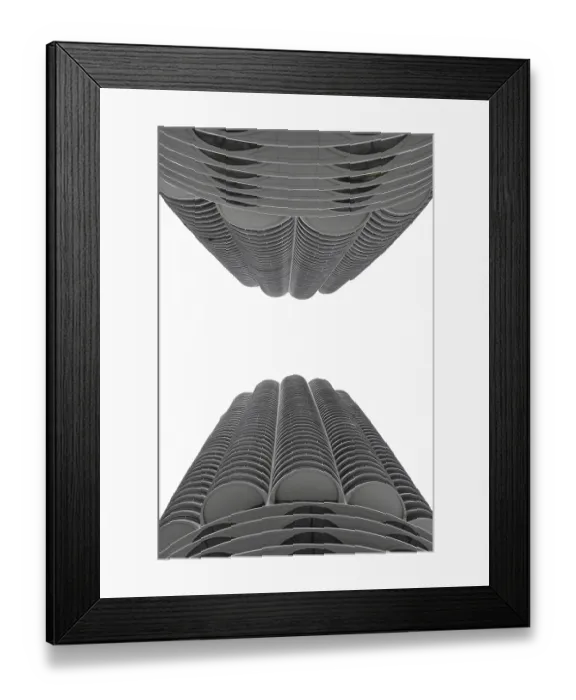 Framed Print : Marina City Towers, residential and commercial complex Framed Print : Marina City Towers, residential and commercial complex