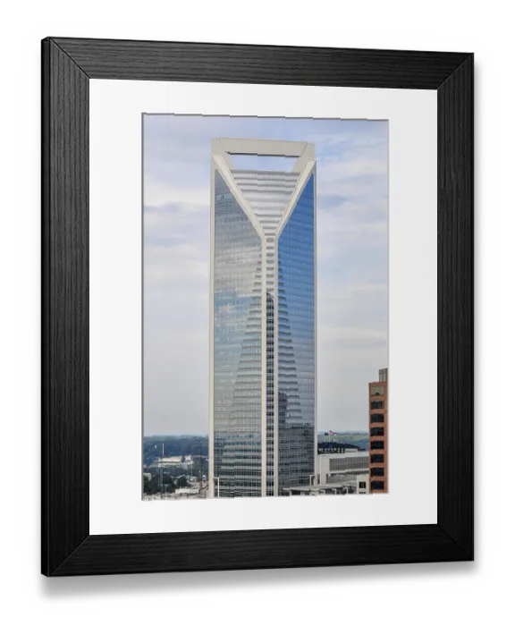 Framed Print : Modern buildings architecture in a big city
