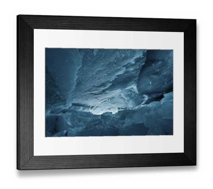 Framed Print : Glacier cave, ice cave, Morteratsch Glacier