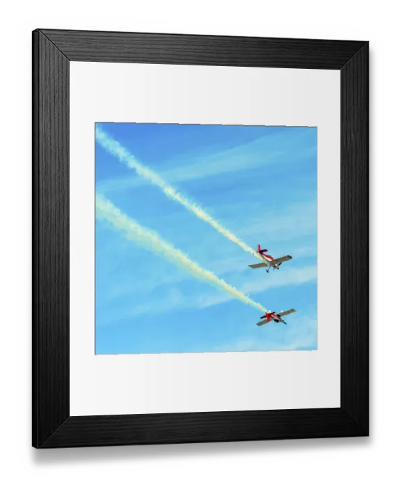 Framed Print : Monroe, NC - Nov 9 2013 - action in the sky during an airshow-warbirds over monroe