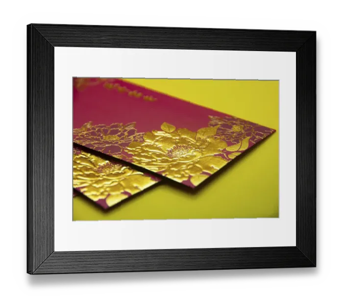 Framed Print : Chinese New Year golden red packets on yellow background Framed Print : Chinese New Year golden red packets on yellow background