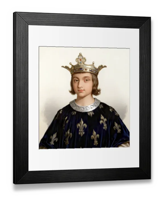 Framed Print : Clovis IV or Clovis III, 682-695