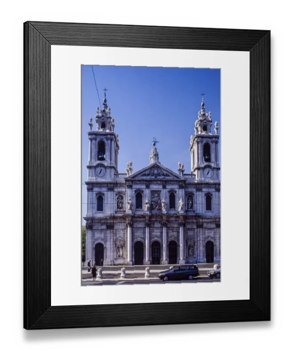 Framed Print : Basilica da Estrela with baroque facade in daylight Framed Print : Basilica da Estrela with baroque facade in daylight
