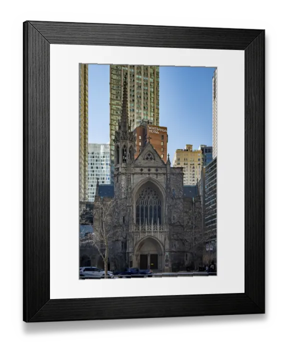 Framed Print : Chicago city downtown fourth presbyterian church architecture