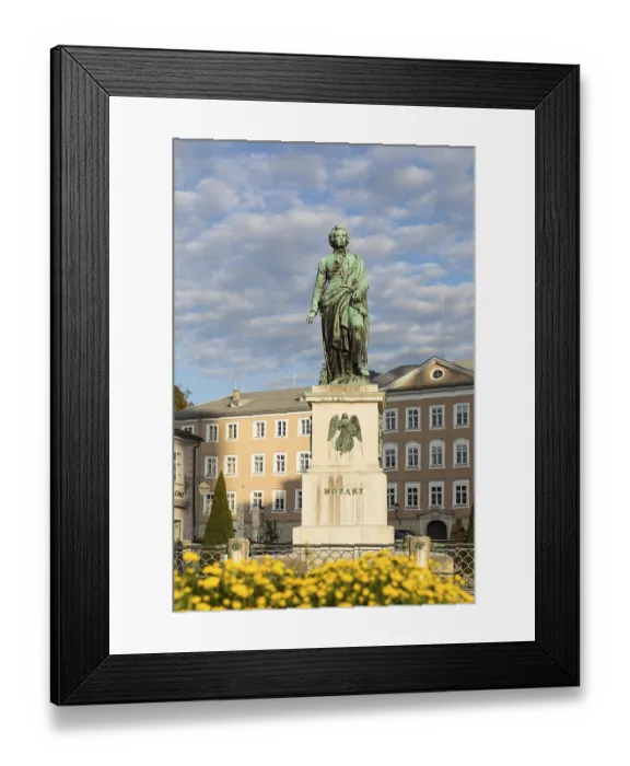 Framed Print : Mozart monument on Mozart Square