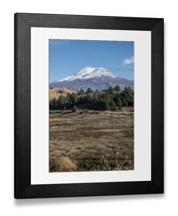 Framed Print : Dramatic nature scenes near Mount Shasta Cascade Range California