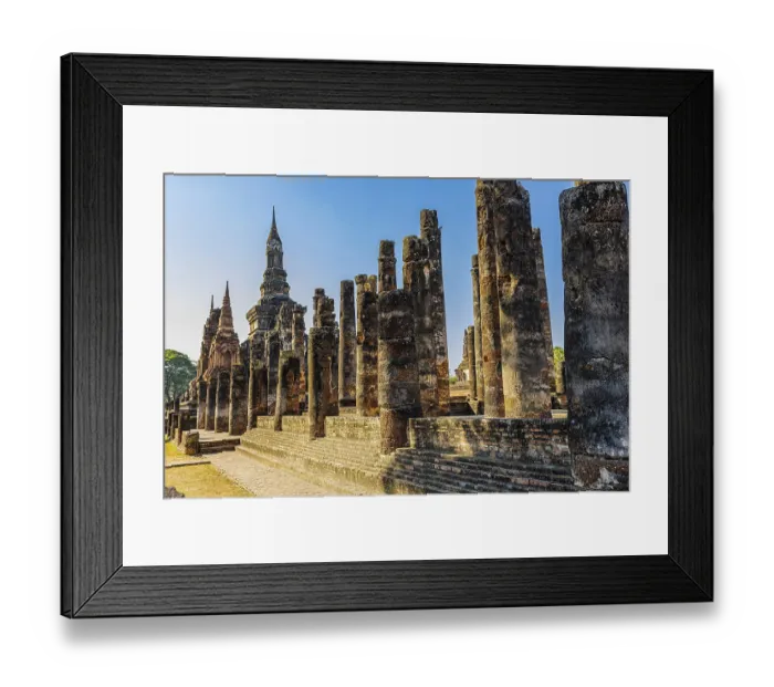 Framed Print : Historic Buddhist temple complex Wat Mahathat Framed Print : Historic Buddhist temple complex Wat Mahathat
