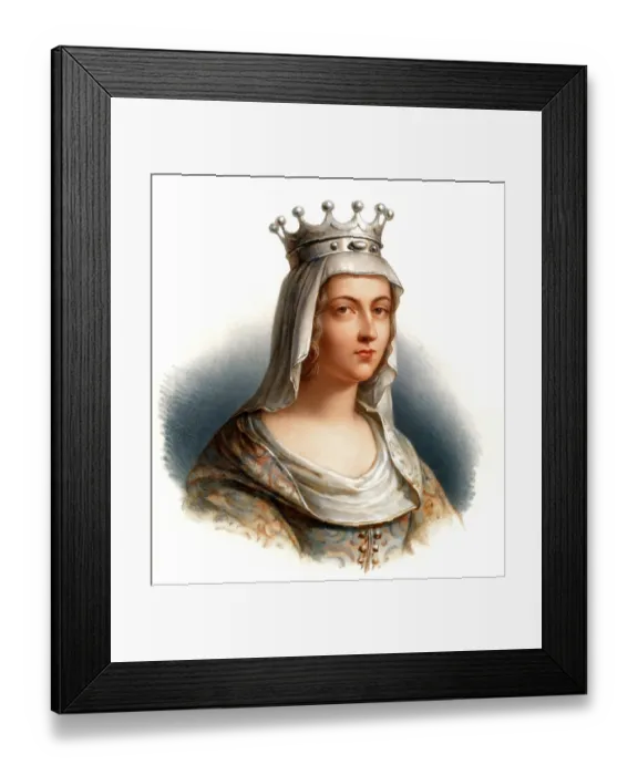 Framed Print : Ermengarde or Irmingard of Hesbaye