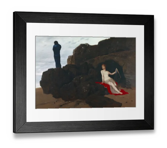 Framed Print : Arnold Bocklin (born 16 October 1827)