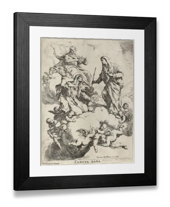 Framed Print : Luca Giordano (born 18 October 1634)