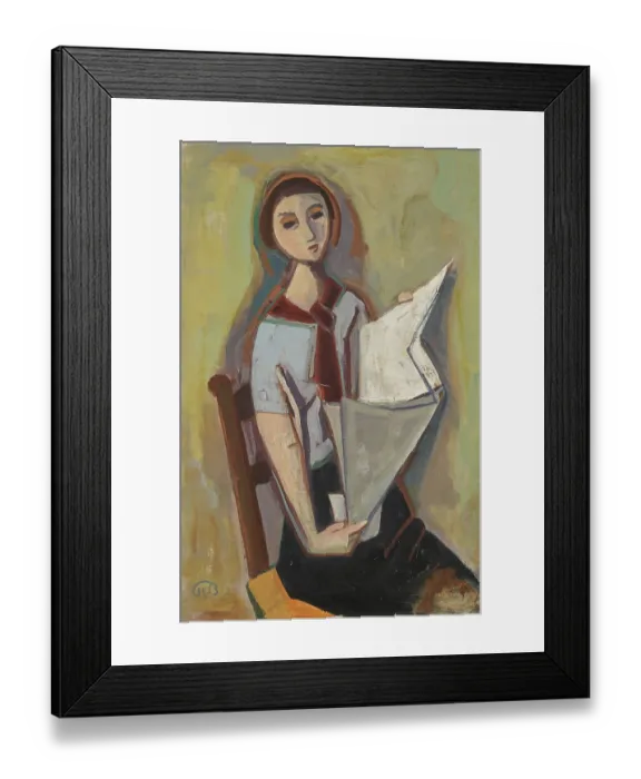 Framed Print : Karl Christian Ludwig Hofer, also Carl Hofer (born 11 October 1878)