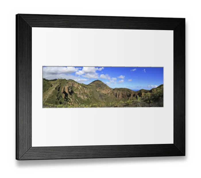 Framed Print : Spectacular view of Bandama Crater with blue sky Framed Print : Spectacular view of Bandama Crater with blue sky