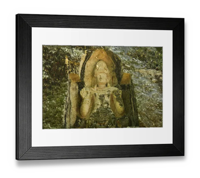 Framed Print : Kushtarajagala - Ancient rock-carved statue in Weligama Framed Print : Kushtarajagala - Ancient rock-carved statue in Weligama