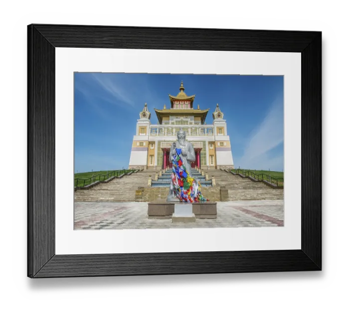 Framed Print : The Buddhist complex