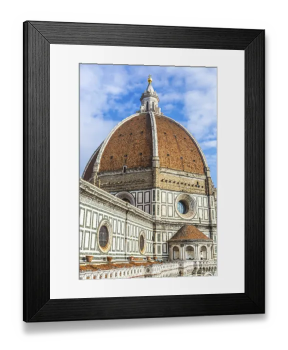 Framed Print : Rooftop view of medieval Duomo cathedral in Florence Framed Print : Rooftop view of medieval Duomo cathedral in Florence
