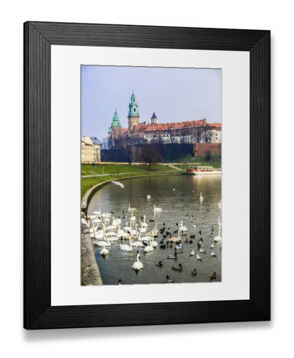 Framed Print : View of the ancient Krakow#39,s castle