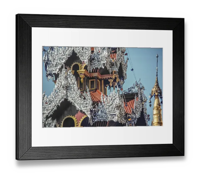 Framed Print : Detail, the Sule Pagoda, Rangoon Framed Print : Detail, the Sule Pagoda, Rangoon