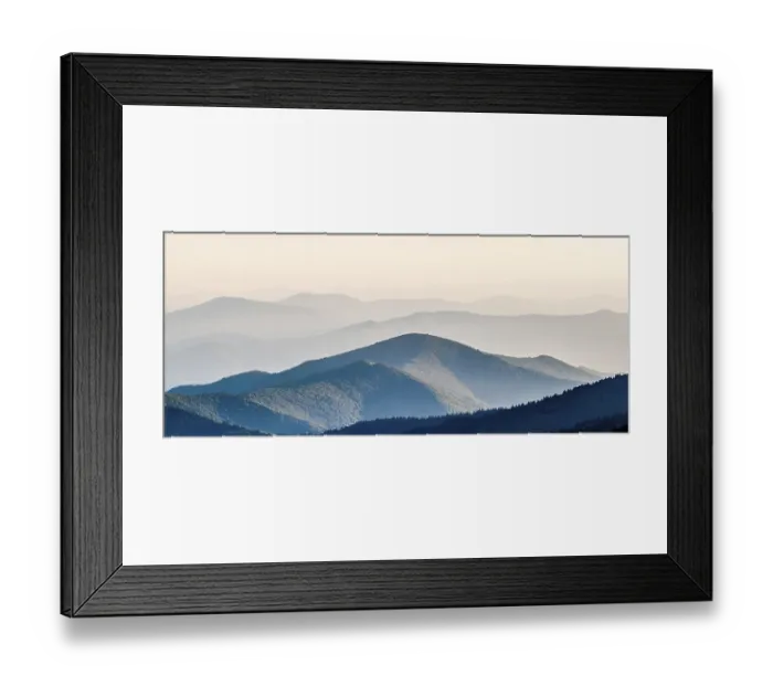 Framed Print : The simple layers of the Smokies at sunset - Smoky Mountain Nat