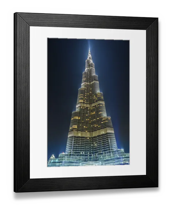 Framed Print : DUBAI, UAE - NOVEMBER 13: Burj Khalifa on November 13