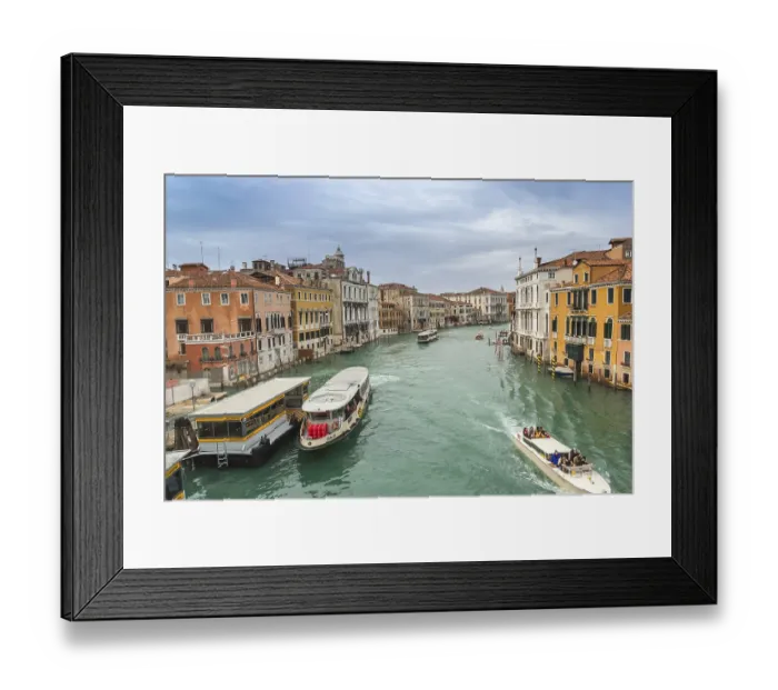 Framed Print : View of Basilica di Santa Maria della Salute at night under very dramatic sunset