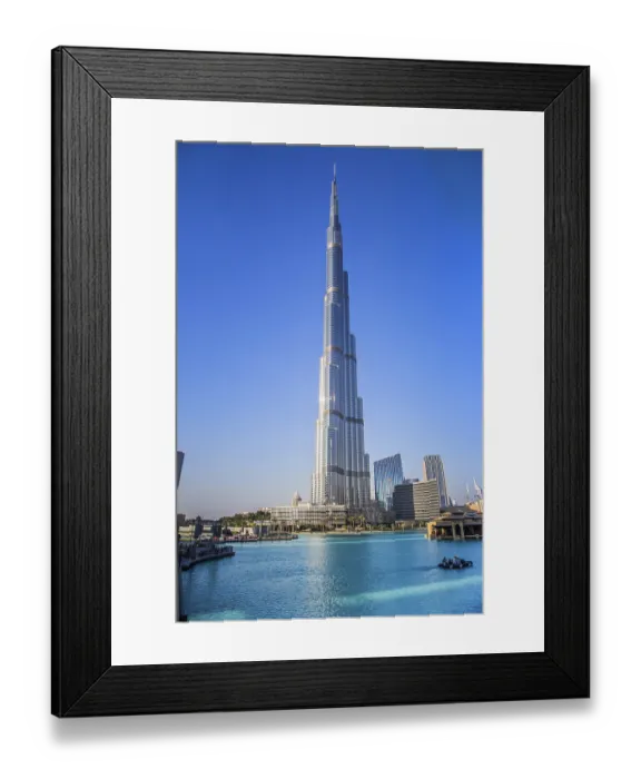 Framed Print : DUBAI, UAE - NOVEMBER 13: Burj Khalifa on November 13