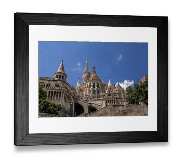 Framed Print : BUDAPEST, HUNGARY - JULY 24: Image with Fishermen Bastion taken on July 24
