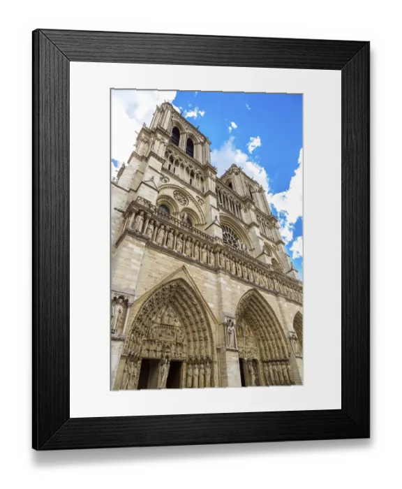 Framed Print : Notre Dame de Paris cathedral is the one of the most famous symbols of Paris