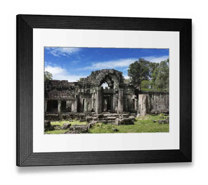 Framed Print : Ruins ancient Preah Khan temple in Angkor Framed Print : Ruins ancient Preah Khan temple in Angkor