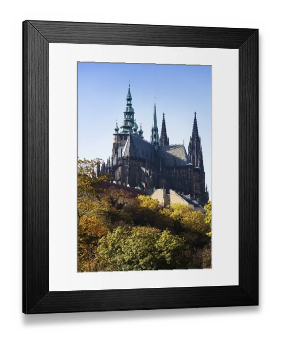 Framed Print : Famous Saint Vitus Cathedral in Prague Framed Print : Famous Saint Vitus Cathedral in Prague