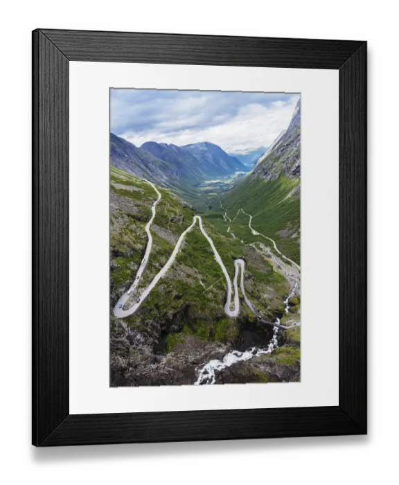 Framed Print : Norway troll road - mountain route of Trollstigen