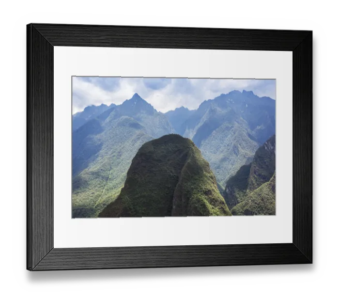 Framed Print : Mountains covered with forest. Peru