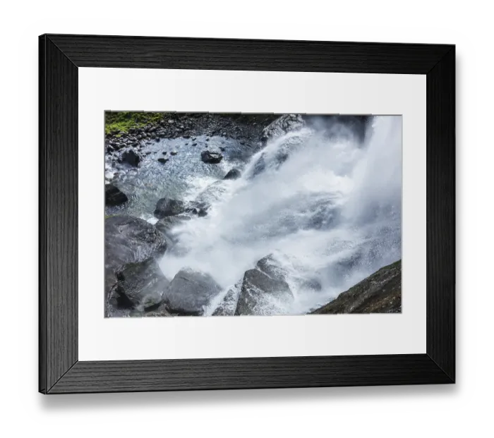 Framed Print : Waterfall in the mountains of Norway in the summer Framed Print : Waterfall in the mountains of Norway in the summer