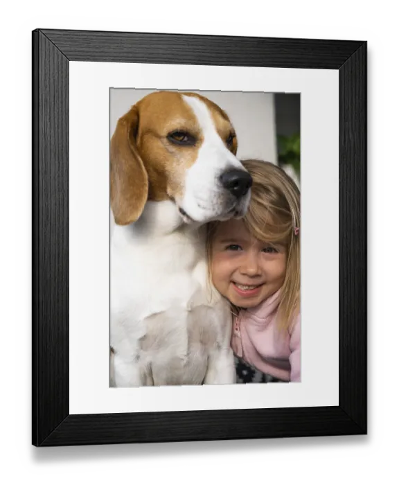 Framed Print : 2 year old child hugging best friend dog Framed Print : 2 year old child hugging best friend dog