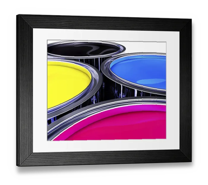 Framed Print : High resolution rendering of a color concept