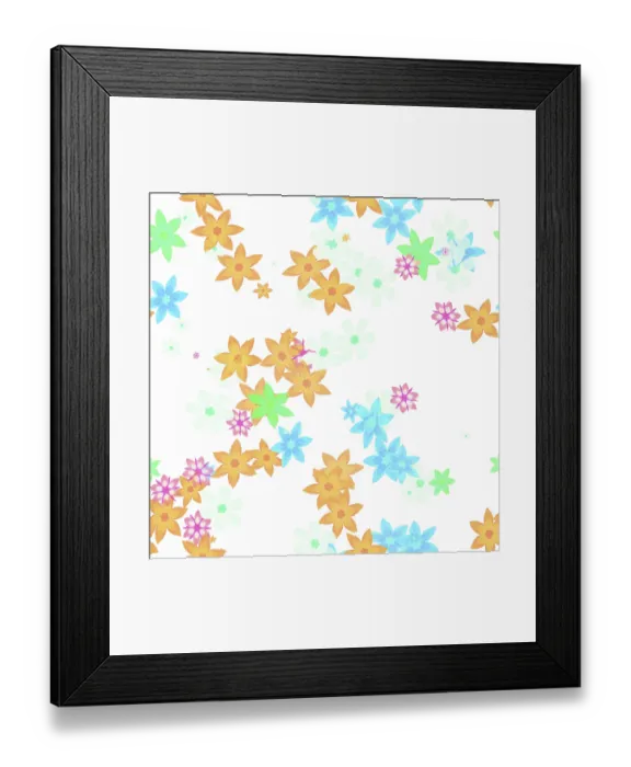 Framed Print : An image of a nice seamless flower background