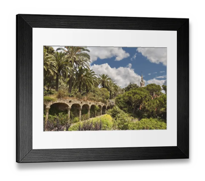 Framed Print : Park Guell, Barcelona, Spain