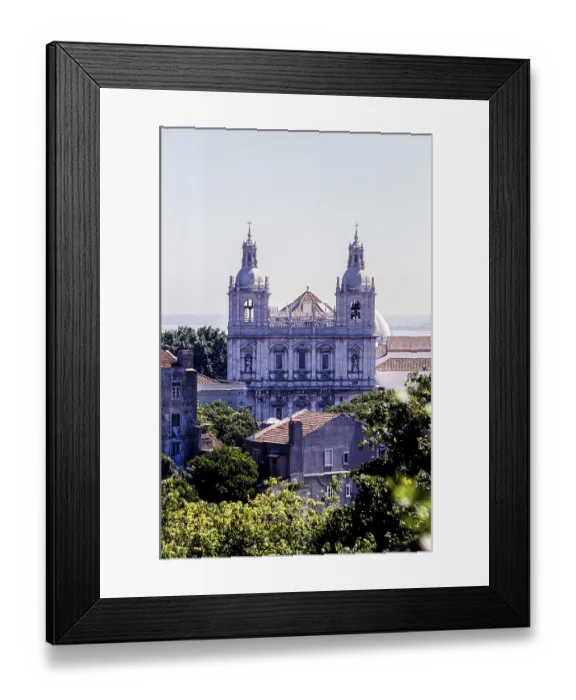 Framed Print : Sao Vicente de Fora Monastery with Towers Lisbon