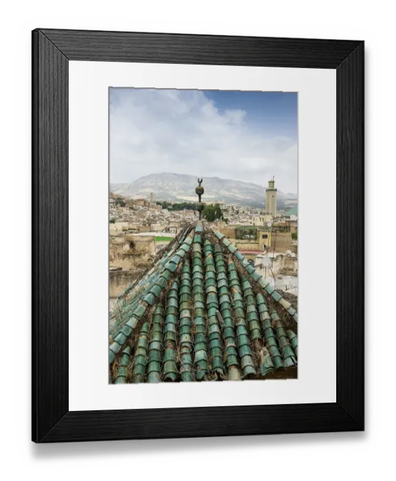 Framed Print : Fez El Bali, Medina, UNESCO World Heritage Site