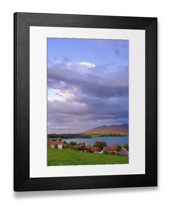 Framed Print : Forggensee, bei Dietringen, Ostallgau