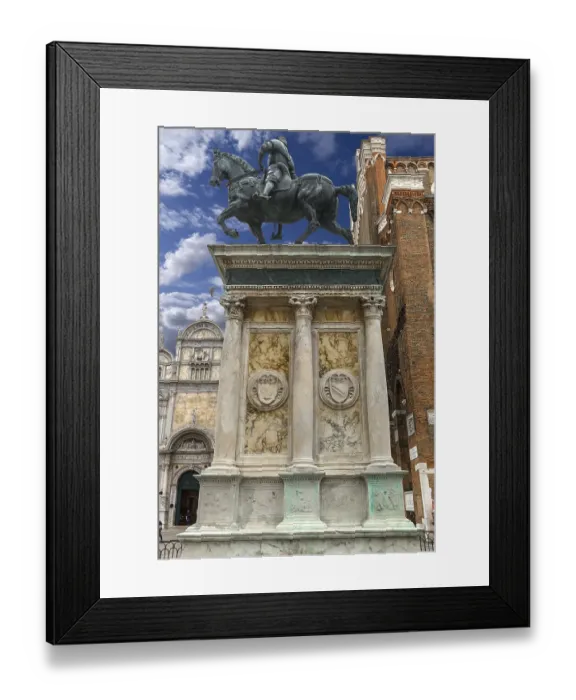 Framed Print : Equestrian statue of Bartolomeo Colleoni Framed Print : Equestrian statue of Bartolomeo Colleoni